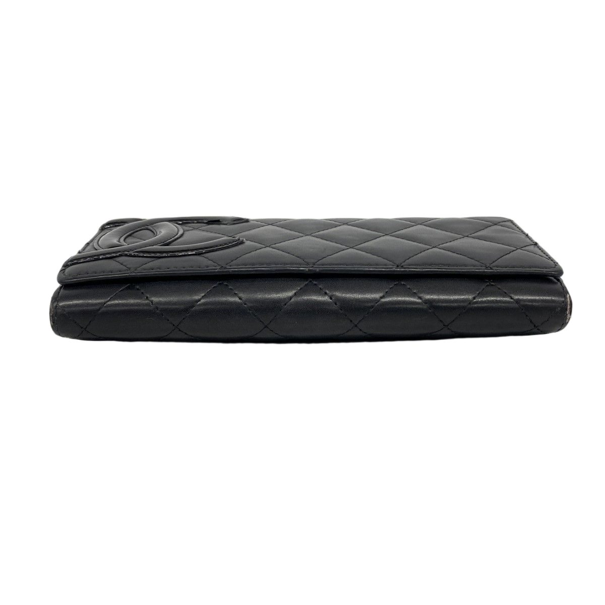 Chanel Wallet Cambon Lambskin Black Silver — view 2