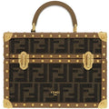 Fendi Flegrance Trunk 3 Bottles Storage 7 As300 As3 Uf1 lmn Metal FF Jacquard Brown