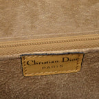 Christian Dior Vintage Leather Beige Gold Hardware Shoulder Bag 0697 — view 9