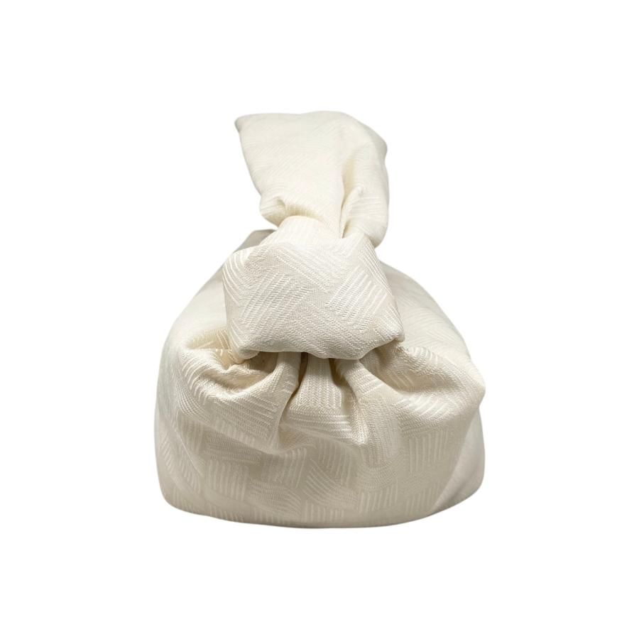 Bottega Veneta Handbag Double Knot Ivory White Silver Hardware — view 4
