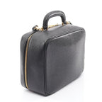 Chanel Handbag CC Logo Black Calf CC 2-Way Vanity Bag — view 2