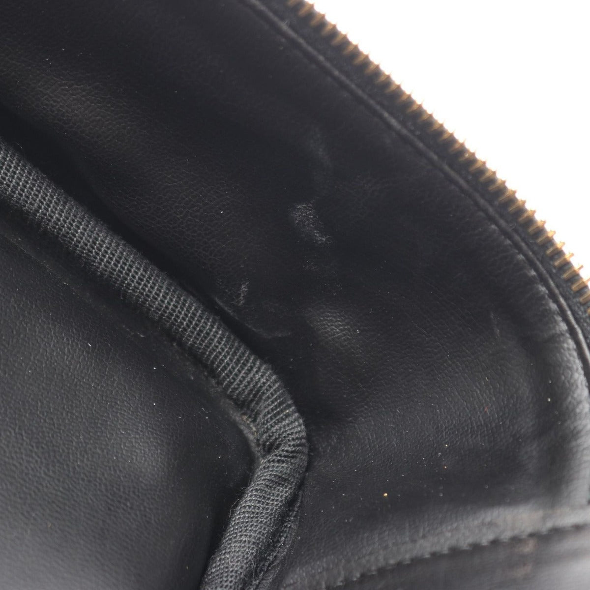 Chanel Handbag CC Logo Black Calf CC 2-Way Vanity Bag — view 8