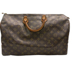 Louis Vuitton Monogram Speedy Brown Gold Leather Mini Boston Bag — view 2