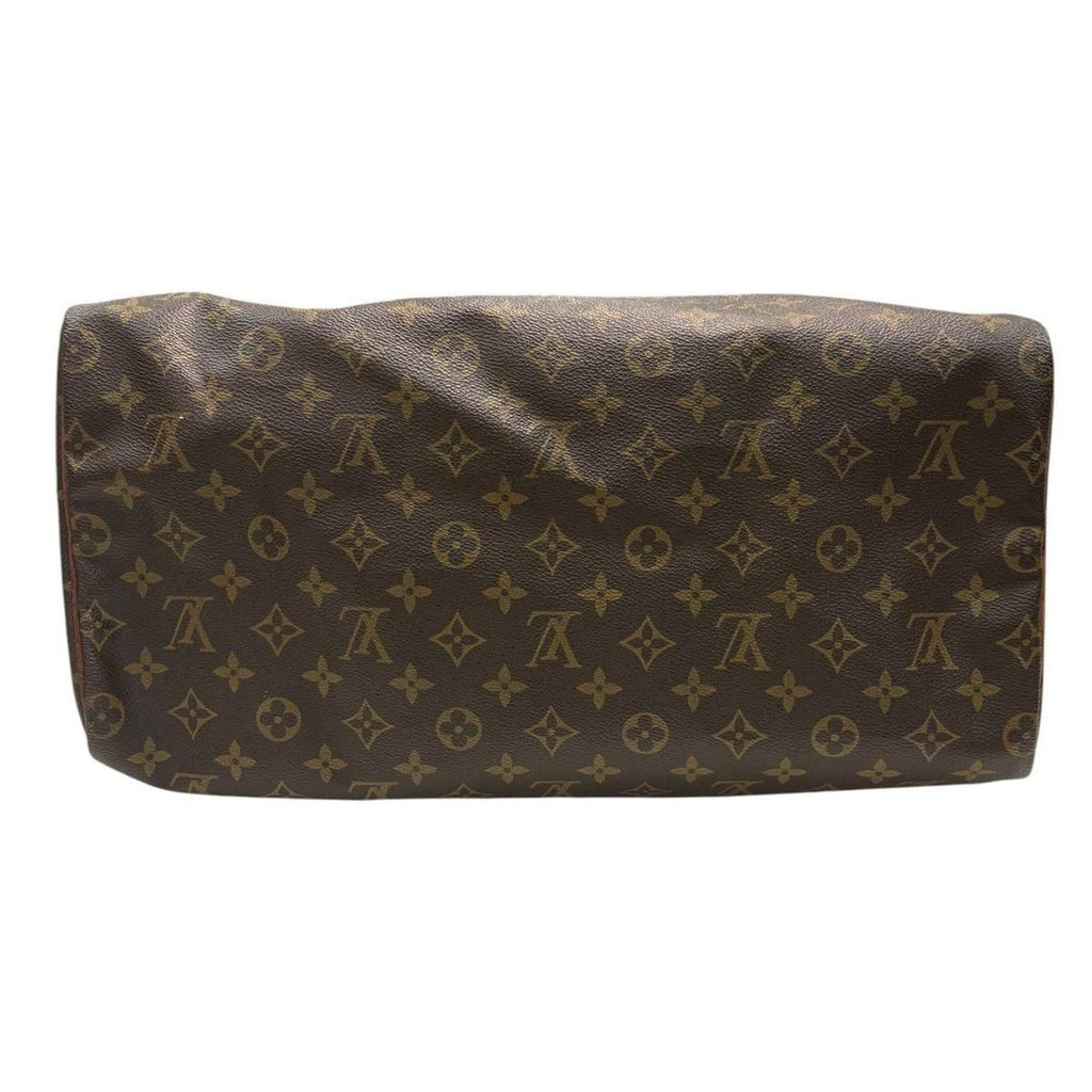 Louis Vuitton Monogram Speedy Brown Gold Leather Mini Boston Bag — view 4