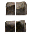 Louis Vuitton Monogram Speedy Brown Gold Leather Mini Boston Bag — view 5