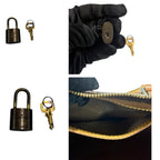 Louis Vuitton Monogram Speedy Brown Gold Leather Mini Boston Bag — view 6