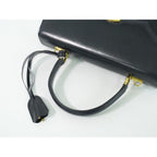 Gucci Lock Handbag Leather Navy Bag — view 5