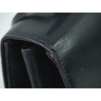 Gucci Lock Handbag Leather Navy Bag — view 7