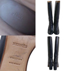 Hermes Boots Long Leather Heels Shoes — view 9