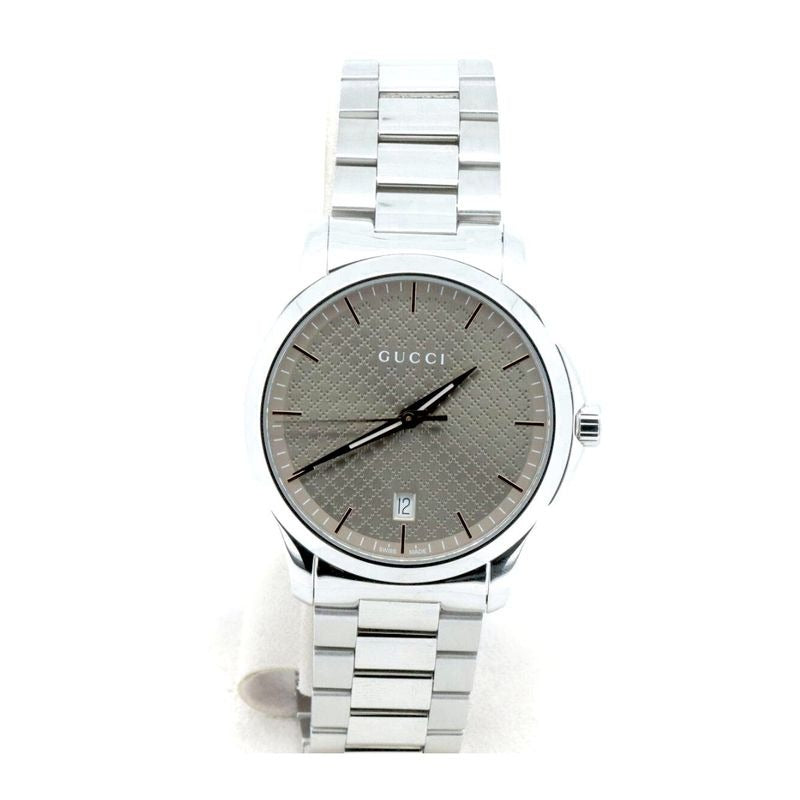 Gucci G Timeless 126.4 Wristwatch Quartz Gold Color Stainless Steel