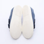 Fendi Sneakers Zucchino Kids Velcro Navy Canvas Leather — view 4