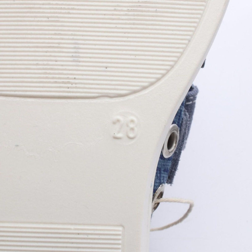 Fendi Sneakers Zucchino Kids Velcro Navy Canvas Leather — view 6