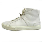 Hermes Daydream High Cut Sneakers 40.5 Leather White Shoes