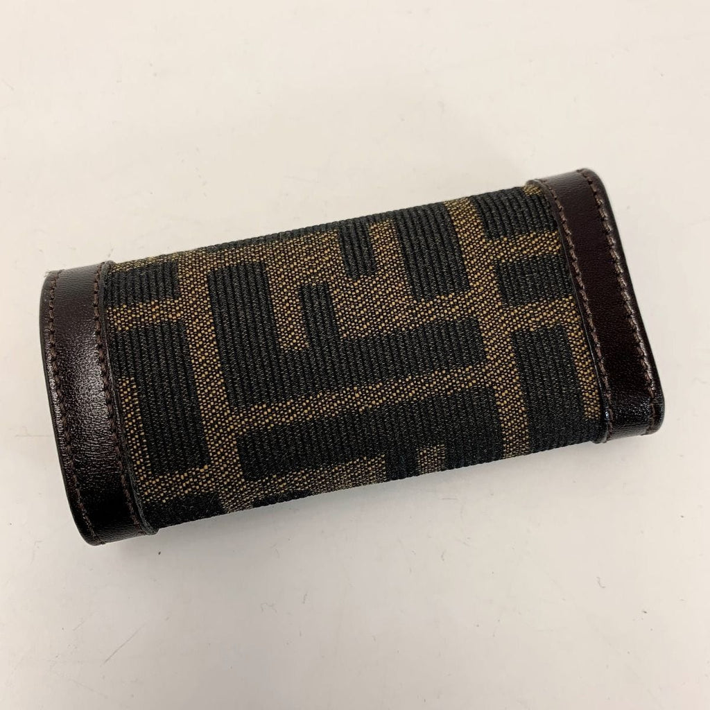 Fendi Zucca 2289-10162-099 Dark Brown Quadruple Key Case — view 2