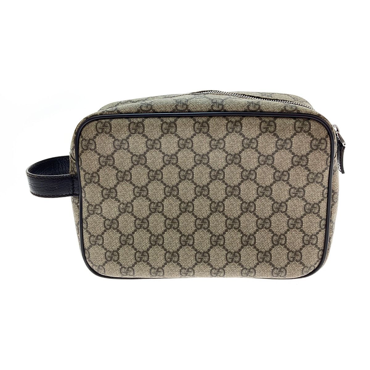 Gucci Second Bag GG Supreme Leather Coating Beige Brown — view 2