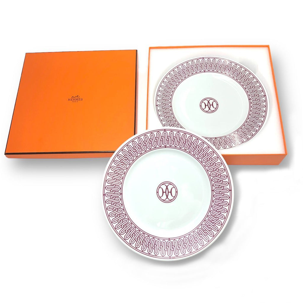 Hermes Dessert Plate Deco Ash Decorage Pair Set of 2 — view 7