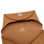 Hermes Coin Case Bastia Epson Gold Brown Silver Hardware — view 6