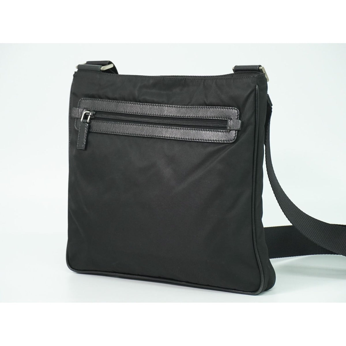 Prada Nylon Shoulder Bag Pochette Black — view 2