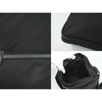 Prada Nylon Shoulder Bag Pochette Black — view 8