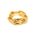 Hermes Chaine D'ancre Lucade Legato Scarf Ring Closure Gold