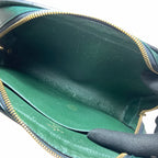Louis Vuitton Taiga Baikal Clutch Bag Green — view 7
