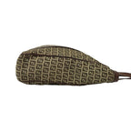 Fendi Zucchino FF Pattern Canvas Leather Tote Business Brown — view 6