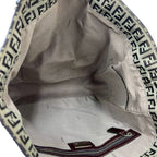 Fendi Zucchino FF Pattern Canvas Leather Tote Business Brown — view 9