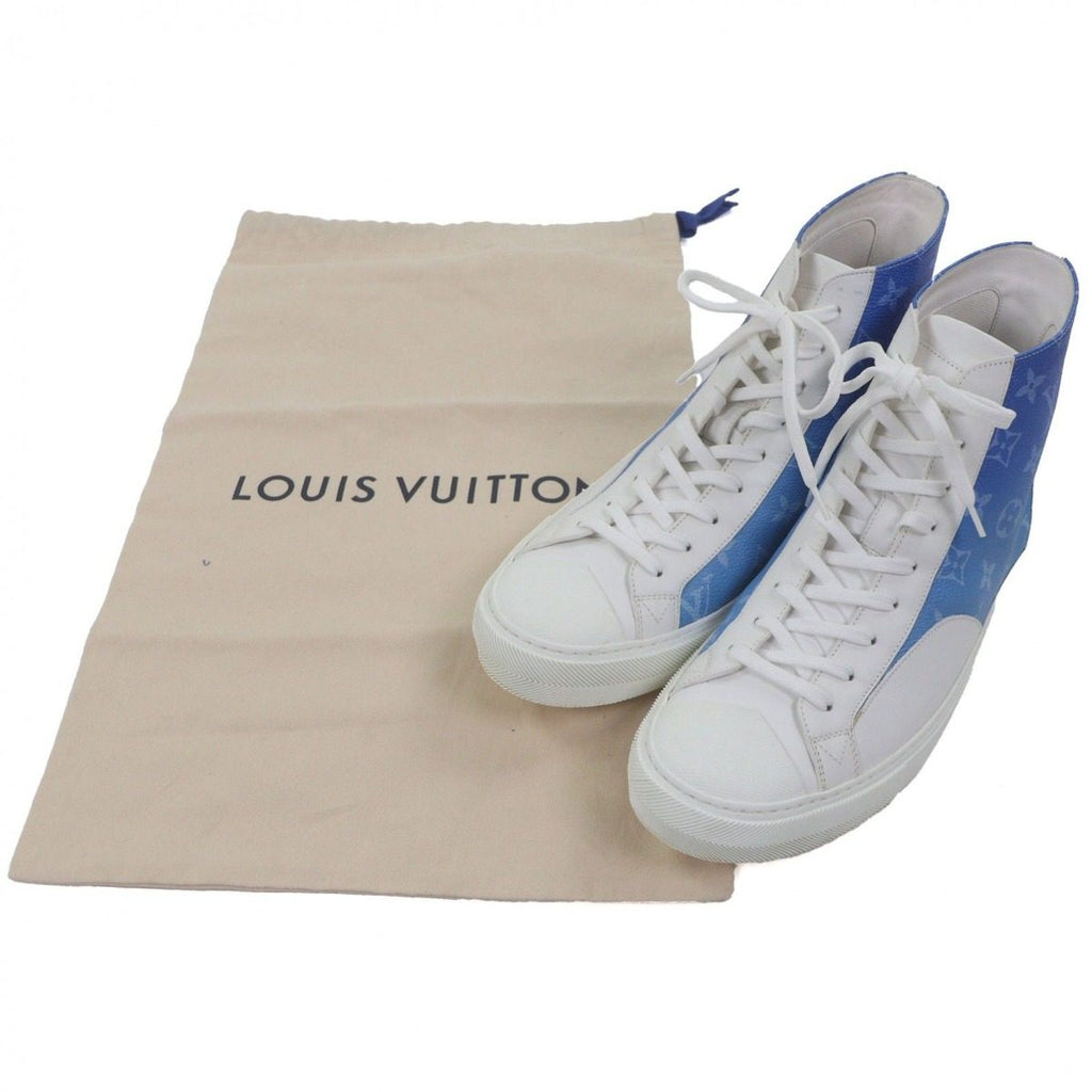 Louis Vuitton Tattoo Line Monogram Canvas Leather Lace Up High Cut Sneakers — view 2