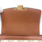 Celine Shoulder Bag White Brown Triomphe — view 9
