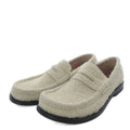 Loewe Campo Loafers Slip on Brushed Suede 37 Ivory Yo3