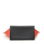 Celine Small Tricolor Trapeze Black Red Calfskin Leather Messenger Bag — view 6