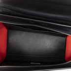 Celine Small Tricolor Trapeze Black Red Calfskin Leather Messenger Bag — view 9