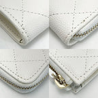 Chanel Quilted Ap0221 White Coco Mark Coin Case Key Caviar Leather — view 6