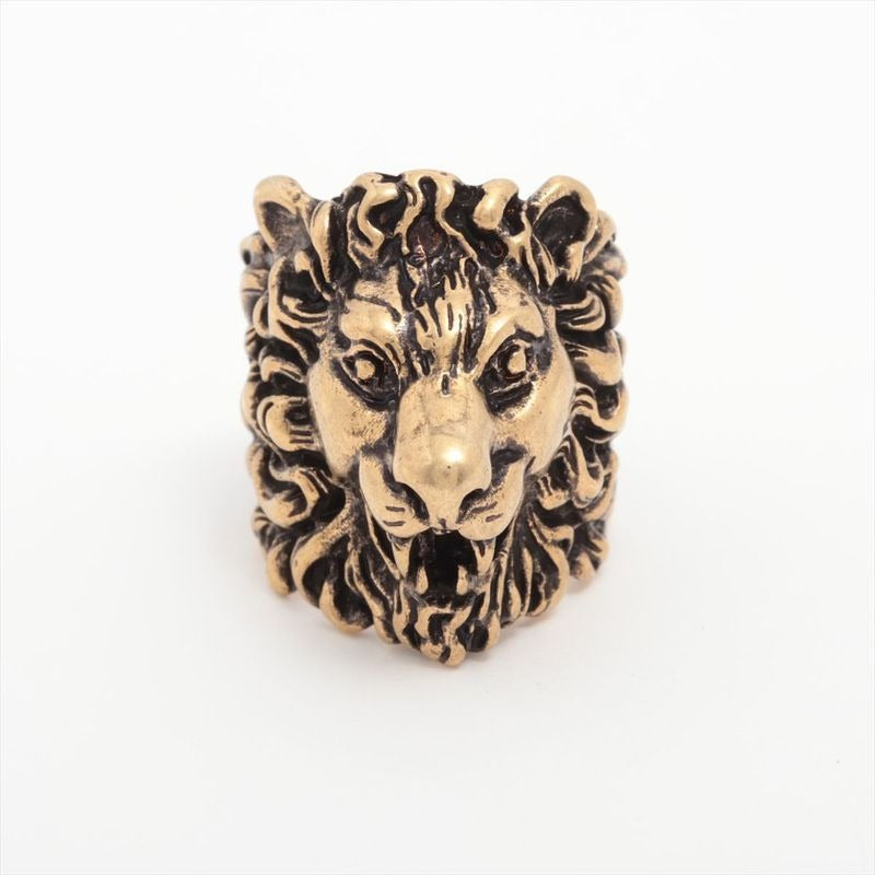 Gucci Michele Period Lion Head GP Ring 15