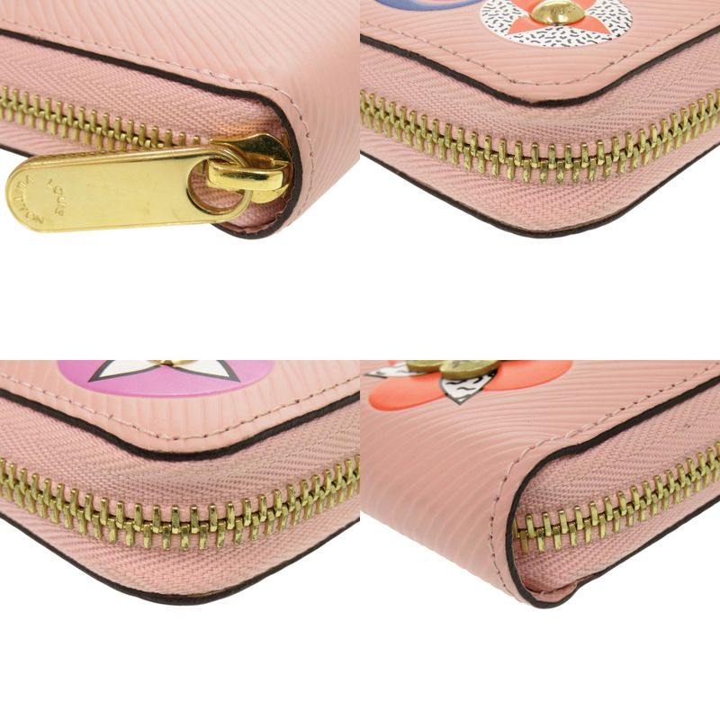 Louis Vuitton Round Zipper Zippy Wallet Epi Leather Pink Long — view 4