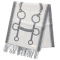 Hermes Kazak Bit Design Cashmere Muffler Scarf