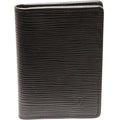 Louis Vuitton Bifold Card Case Pass Epi Noir Black Organizer Deux Poches