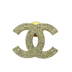 Chanel Brooch Pin Badge Accessories Coco Mark GP Rhinestone Gold 08 — view 2