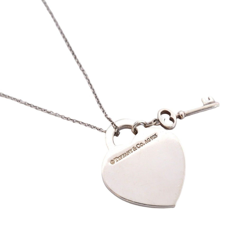 Tiffany & Co Necklace Heart Tag Key Silver — view 2