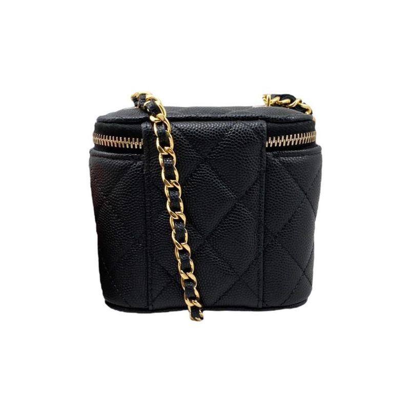 Chanel Shoulder Bag Small Vanity Ap3078 Quilted Caviar Leather — view 2