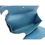 Louis Vuitton Long Wallet Suhali Porte Trsor International Blue Leather — view 6