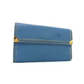 Louis Vuitton Long Wallet Suhali Porte Trsor International Blue Leather