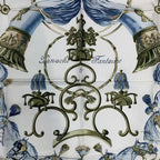 Hermes Carre 90 Scarf Silk Panache Et Fantasie and Red — view 6