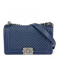 Chanel Shoulder Bag Boy Chain Chevron Crossbody