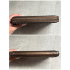 Bottega Veneta Intrecciato Round Zipper Long Wallet Bronze Leather Men — view 2