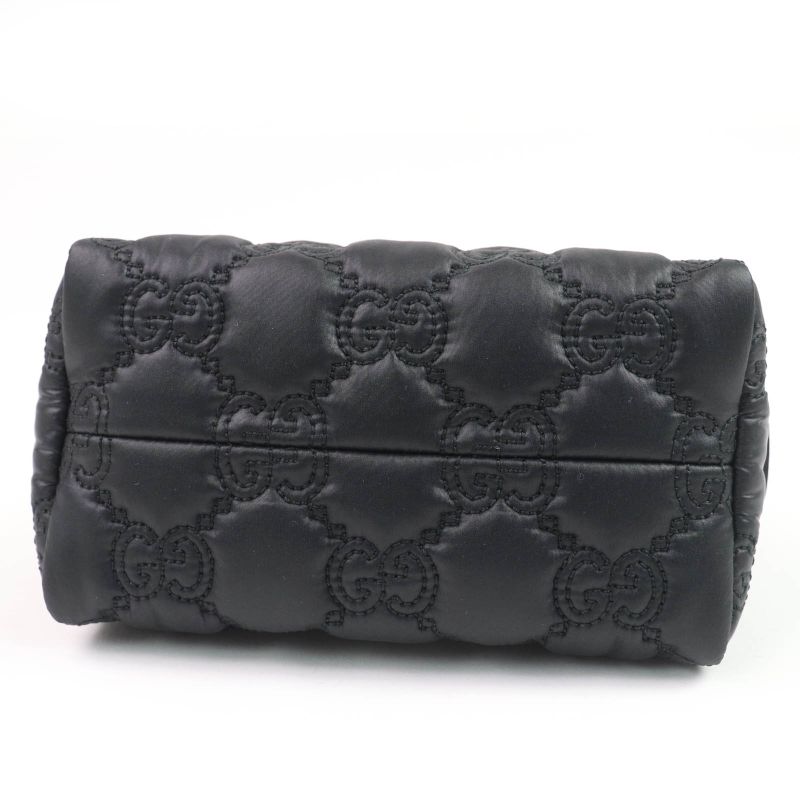Gucci 72604 GG Marmont Makeup Pouch Small Black Purple — view 4