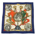 Hermes Scarf Carre 90 Silk Napoleon Navy