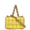 Bottega Veneta the Chain Cassette Shoulder Bag Light Yellow
