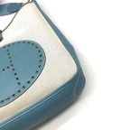 Hermes Evelyne I Toile Blue Jean Shikaku Shoulder Bag Gold — view 5