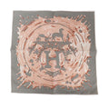 Hermes Carre 45 Gavroche Gray Pink Peinture Fraiche Freshly Painted Scarf